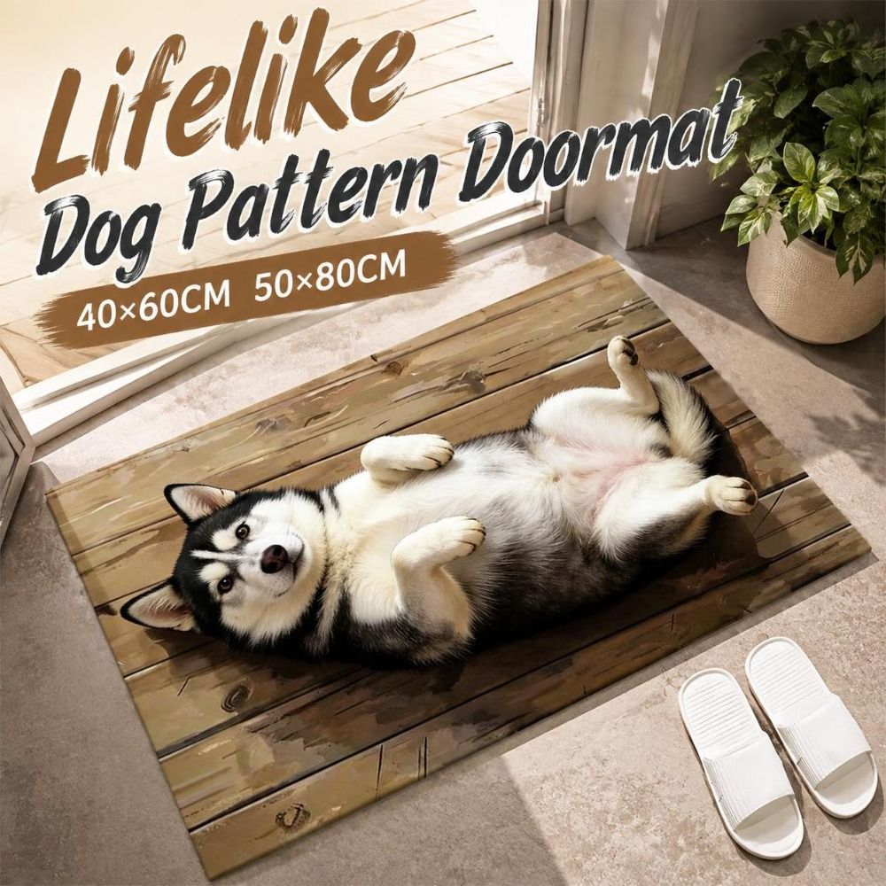 Quick Dry Diatomite Bath Mat - Durable Diatomite Dog Pattern Floor Mat