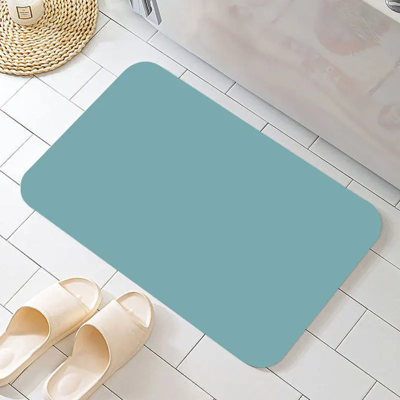Quick Dry Diatomite Bath Mat - Vibrant Solid Hue Diatomite Bath Mat