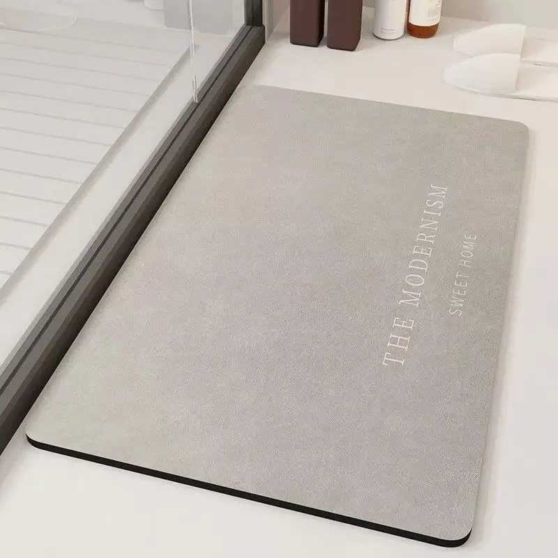 Quick Dry Diatomite Bath Mat - Minimalist Diatomite Bath Mat Quick Dry