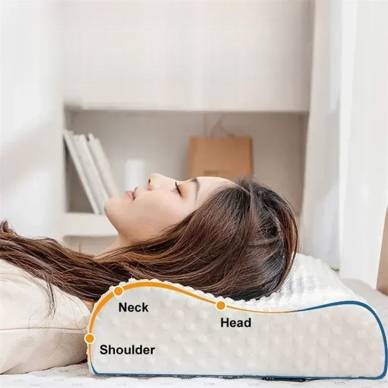 Memory Foam Orthopedic Pillow Neck Pain - ​​Memory Foam Sleeping Pillow Adjustable Side