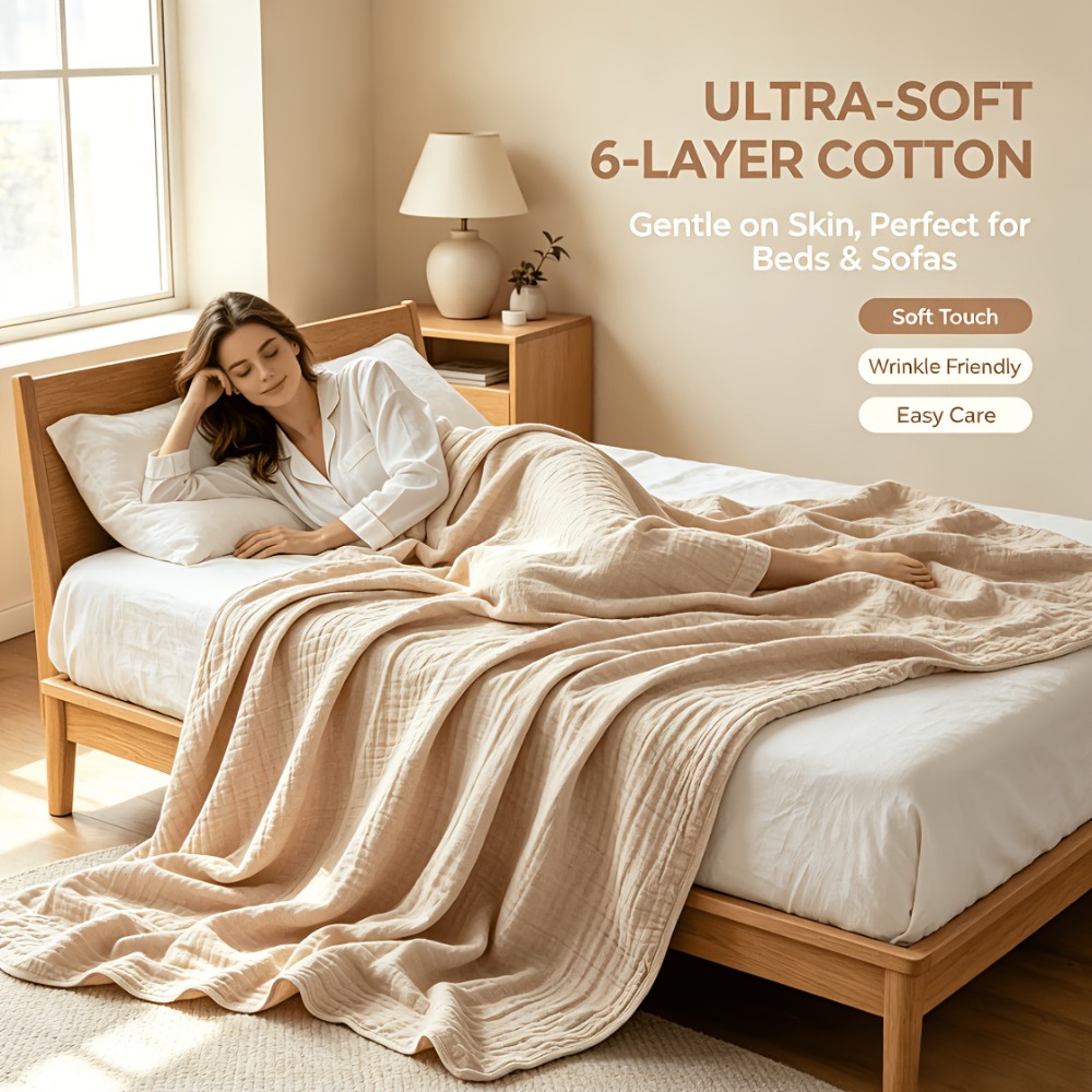 100% Cotton Muslin Blankets Li - Muslin Cotton Bedspread review and price