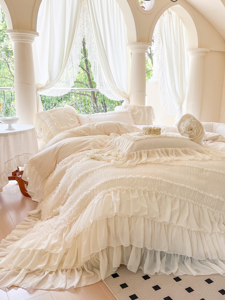French Princess Style 100% Cot - Aesthetic Floral Duvet Cover review and price