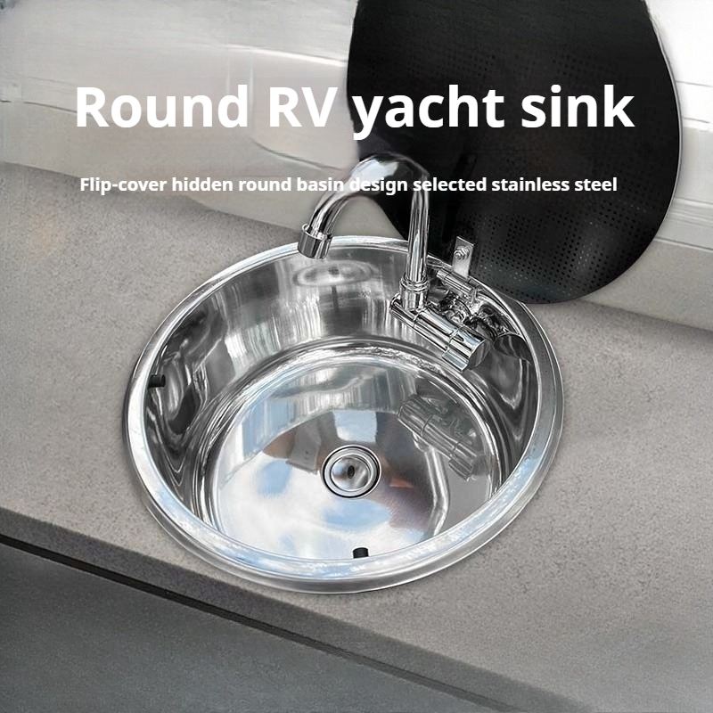 RV Circular Sink with Lid Kitc - Kitchen review and price