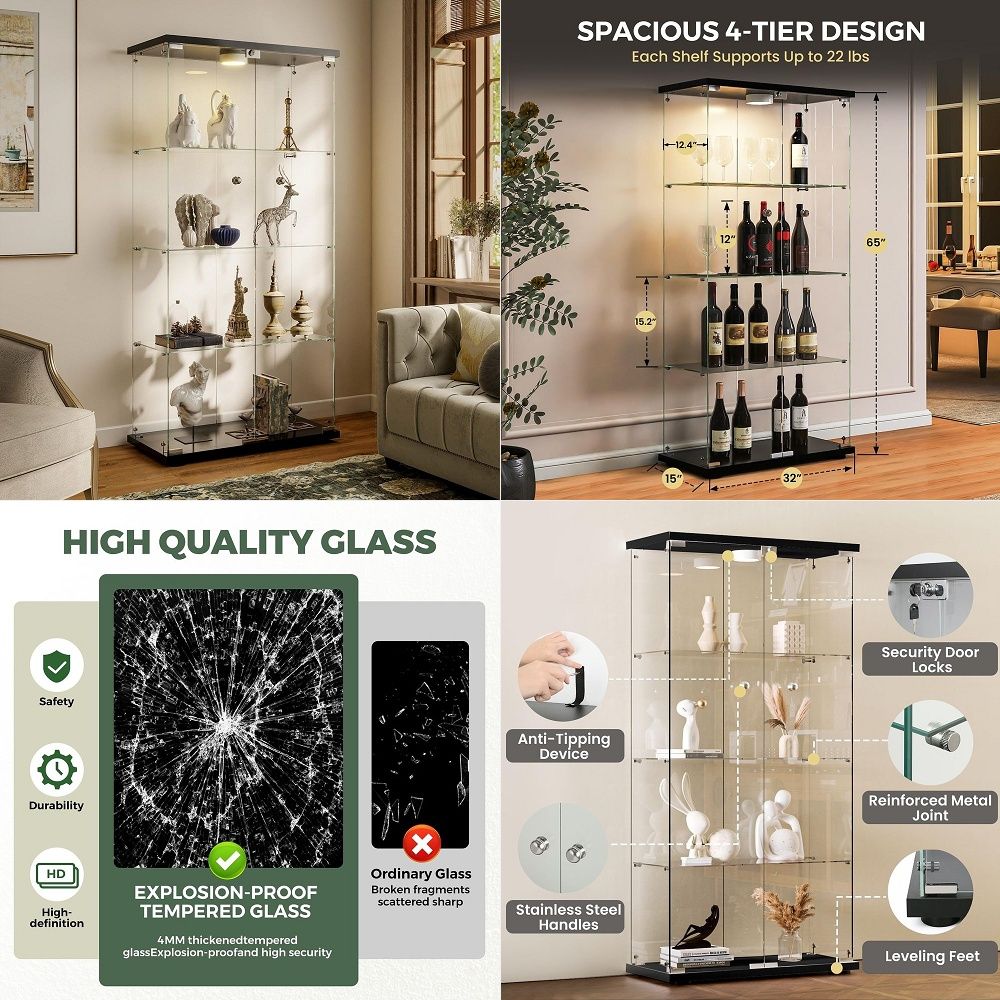 Display Cabinet with LED Light - Lighting review and price