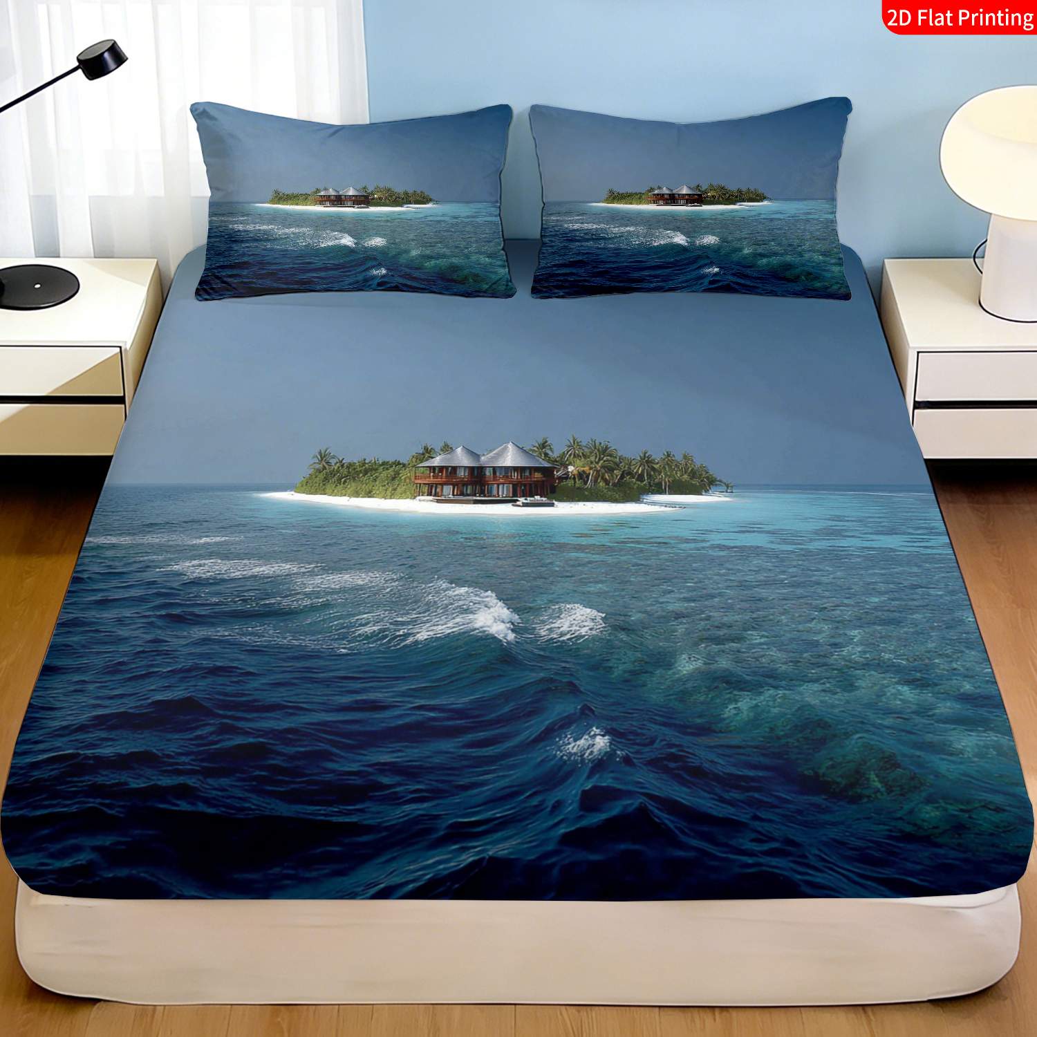Tropical Island Bedding Set Pa - Fitted Bed Sheets Deep Pocket review and price
