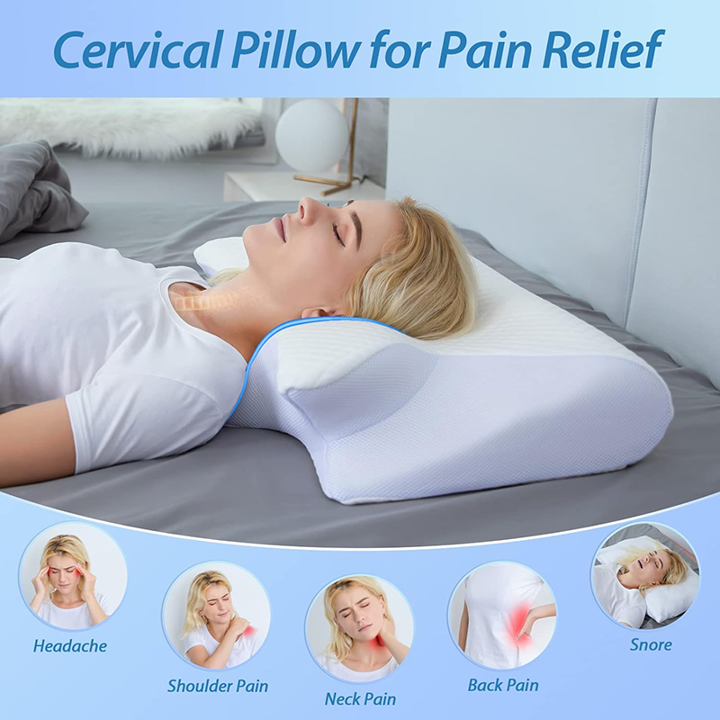 New Memory Foam Cervical Pillo - Memory Foam Orthopedic Pillow Neck Pain review and price