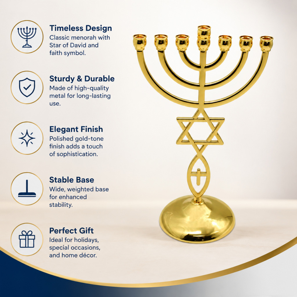 Hanukkah Seven-Headed Candle H - Home Decor review and price