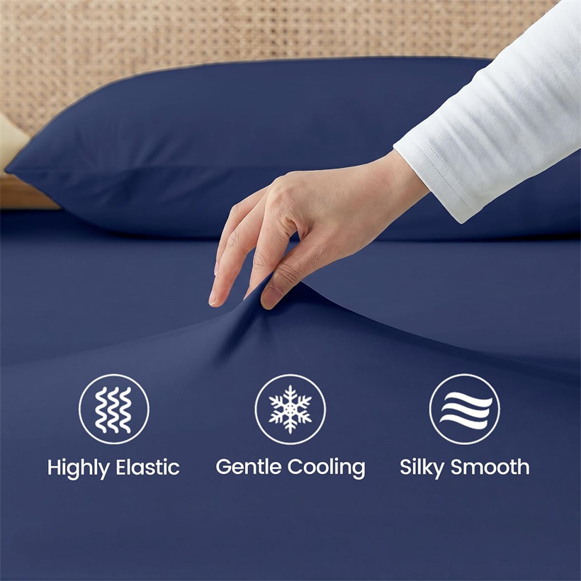 Cooling Bed Fitted Sheet Ice‑C - Fitted Bed Sheets Deep Pocket review and price