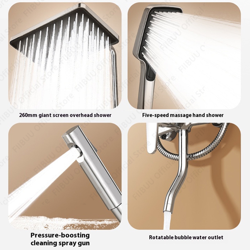 Water Saving Shower Set Modern - High Pressure Shower Head Handheld review and price