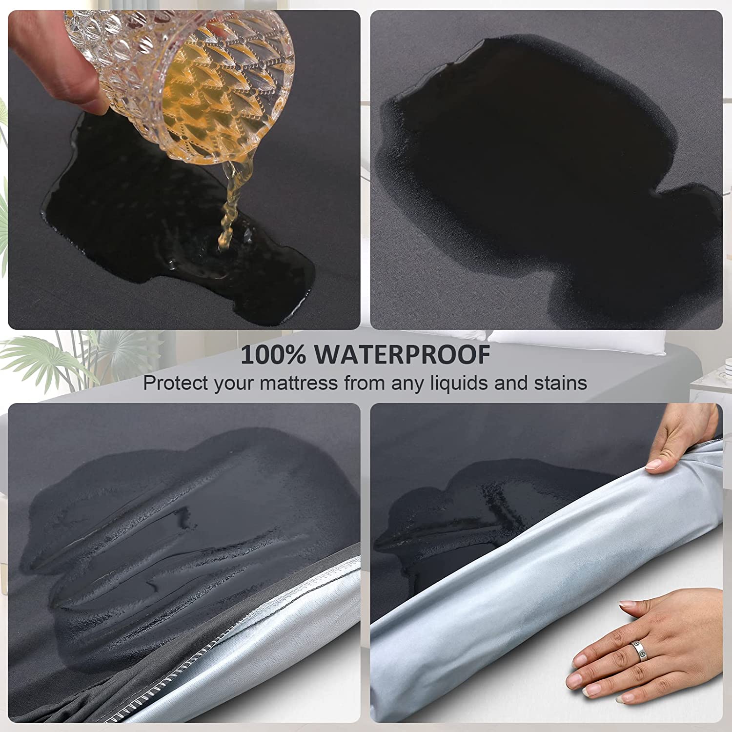 Solid Mattress Protector Water - Waterproof Mattress Protector Breathable review and price