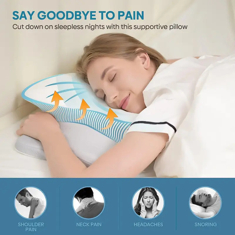 Odorless Orthopedic Pillow For - Memory Foam Orthopedic Pillow Neck Pain review and price
