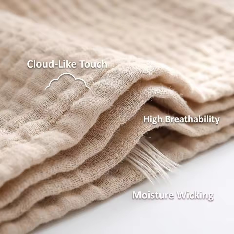 6 Layers Cotton Muslin Blanket - Muslin Cotton Bedspread review and price