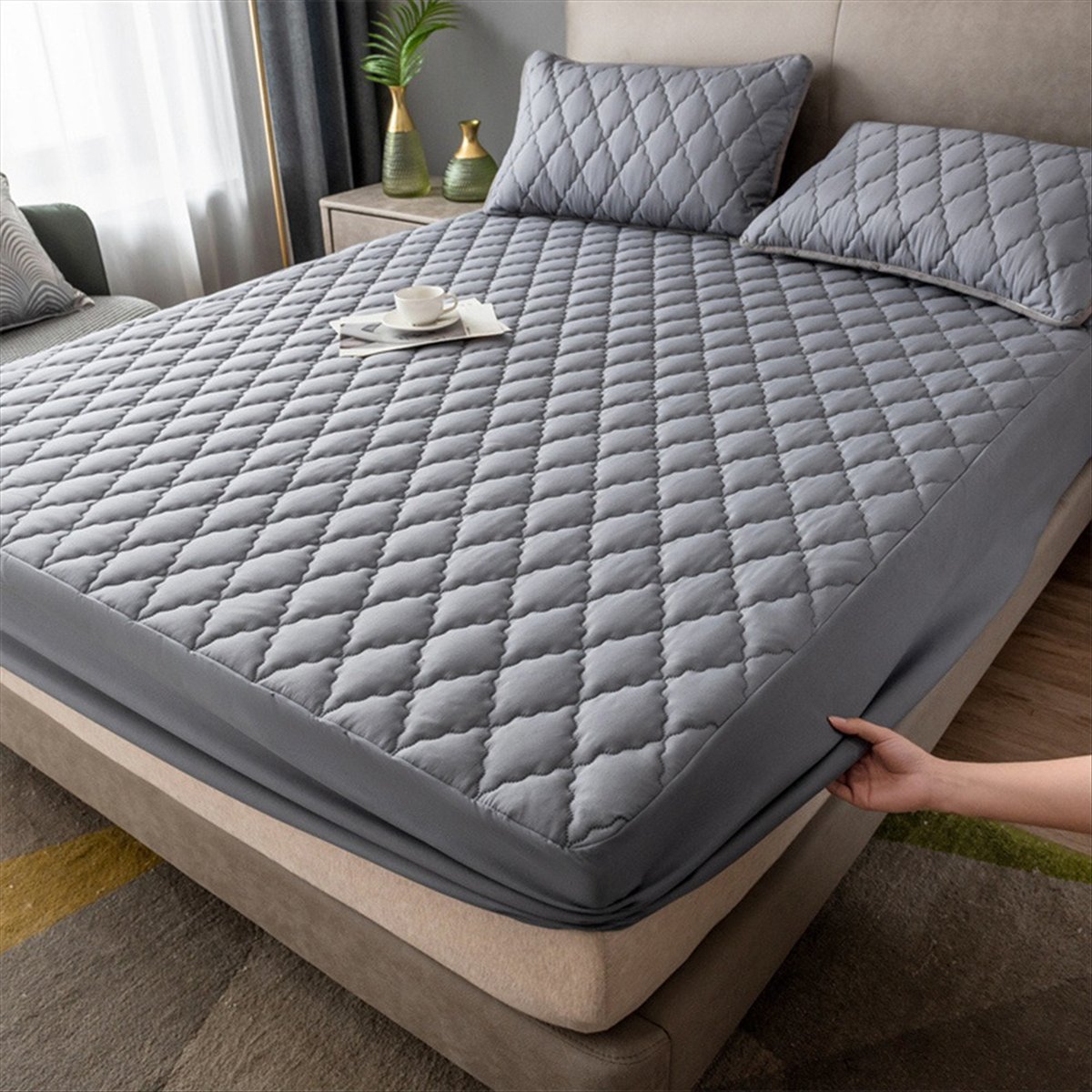 Learned- Waterproof Fitted Bed - Waterproof Mattress Protector Breathable review and price