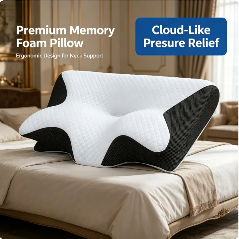 Memory Foam Cervical Pillow fo - Memory Foam Orthopedic Pillow Neck Pain review and price