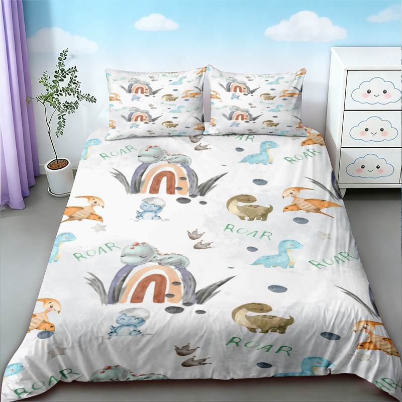 Duvet Cover Cute Dinosaur King - Bedding review and price