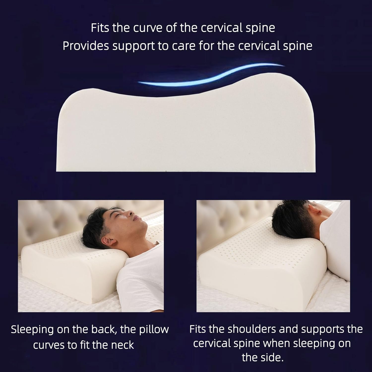 Thai Natural Latex Pillow for  - Memory Foam Orthopedic Pillow Neck Pain review and price
