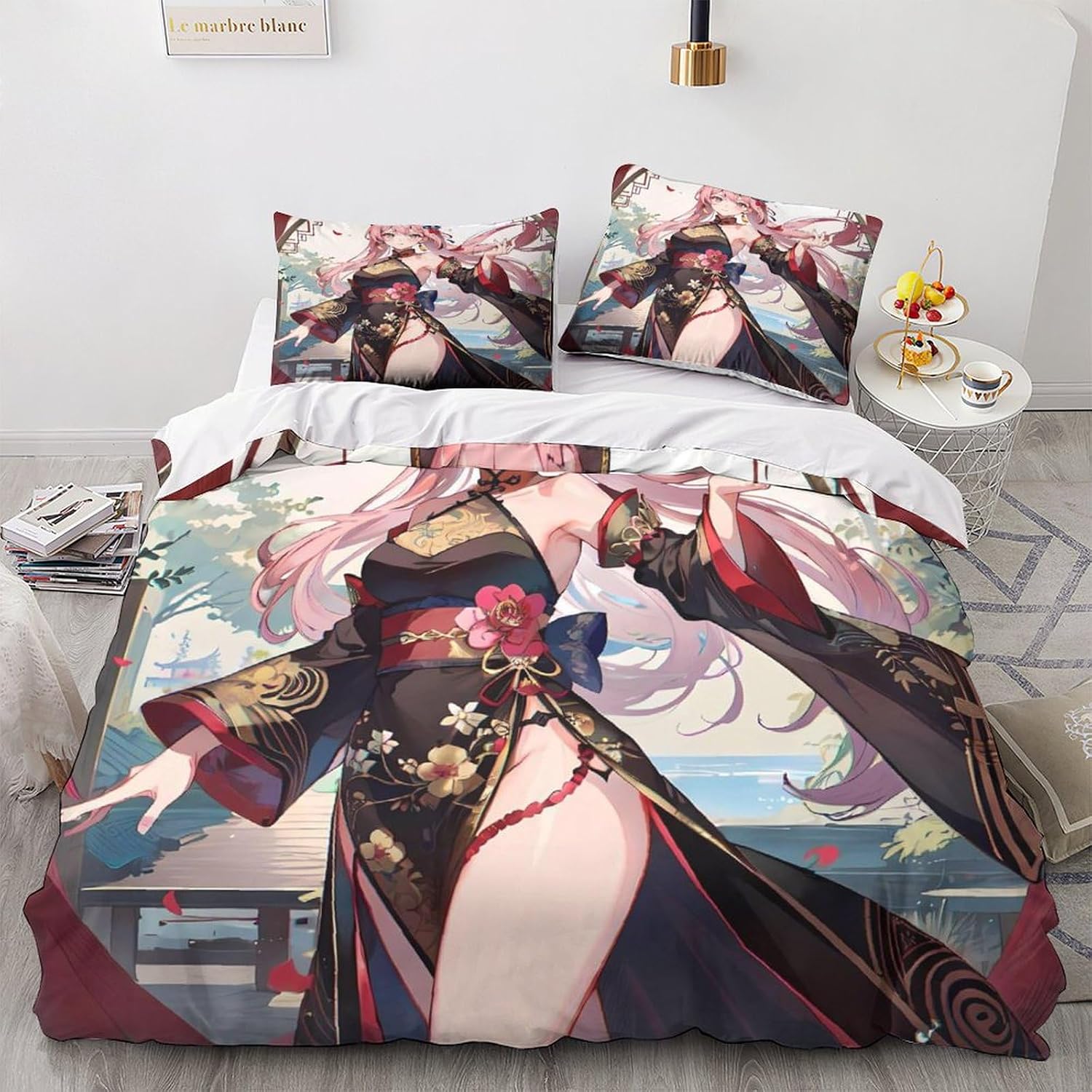 Anime Girl Duvet Cover Set Car - Duvet Cover Sets With Zipper review and price
