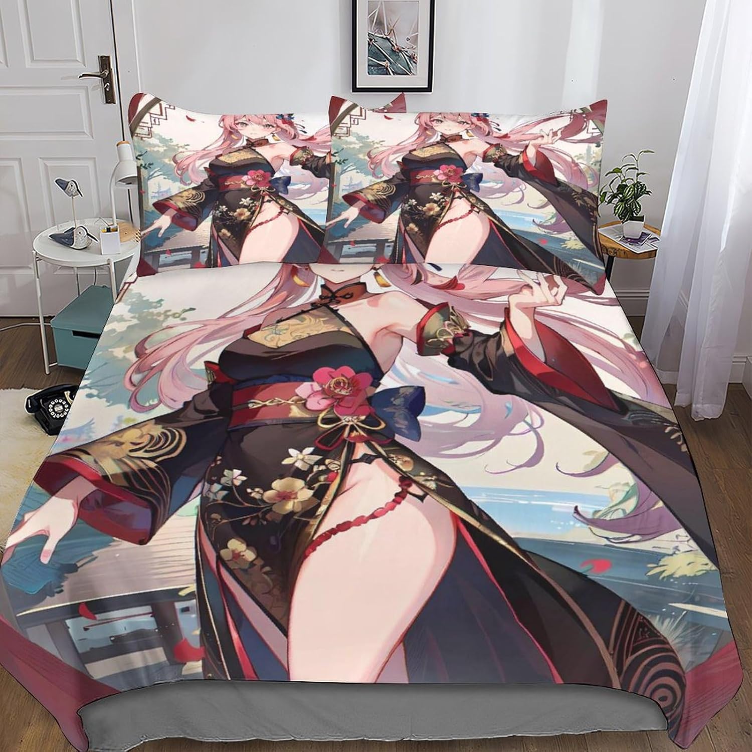 Anime Girl Duvet Cover Set Car - Duvet Cover Sets With Zipper review and price
