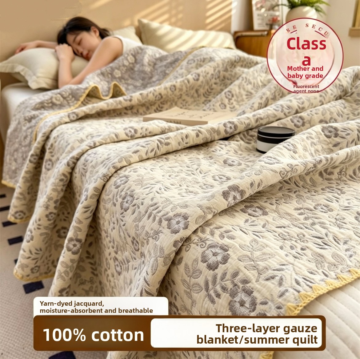 100% Cotton Muslin Blanket Bre - Muslin Cotton Bedspread review and price