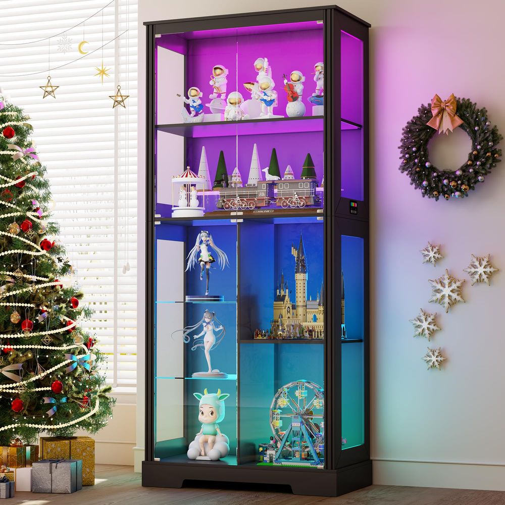 Lighted Corner Display Curio C - Lighting review and price
