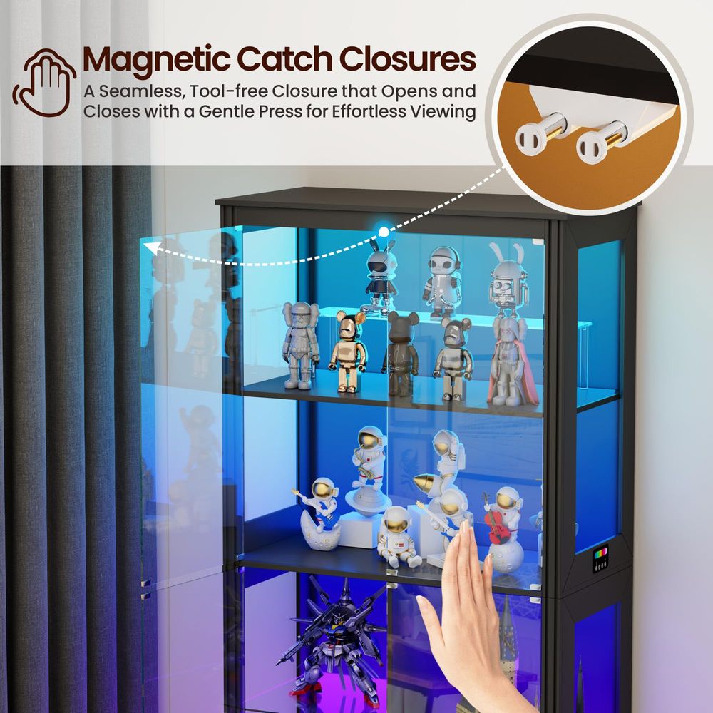 Lighted Corner Display Curio C - Lighting review and price