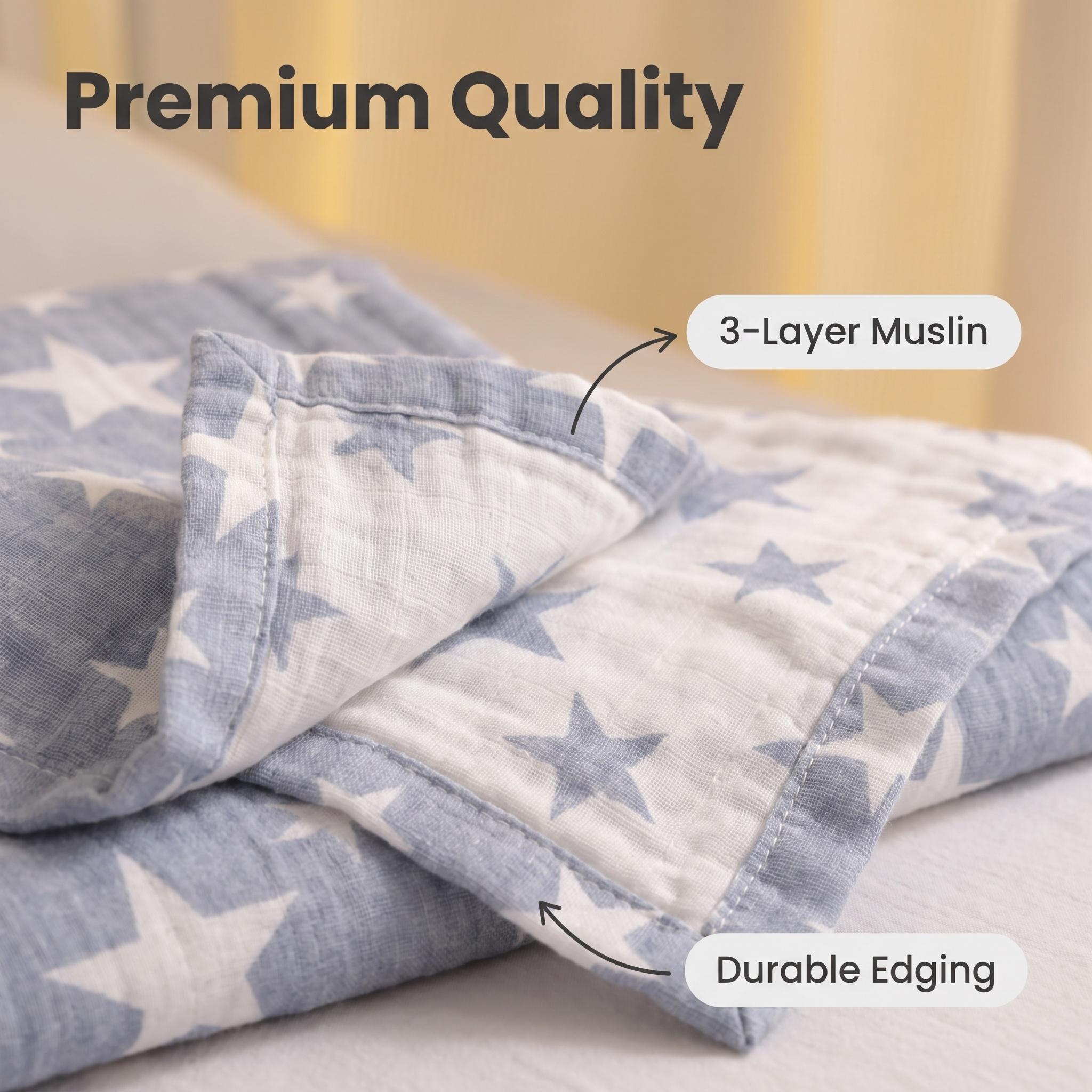3-Layer Cotton Muslin Throw Bl - Muslin Cotton Bedspread review and price