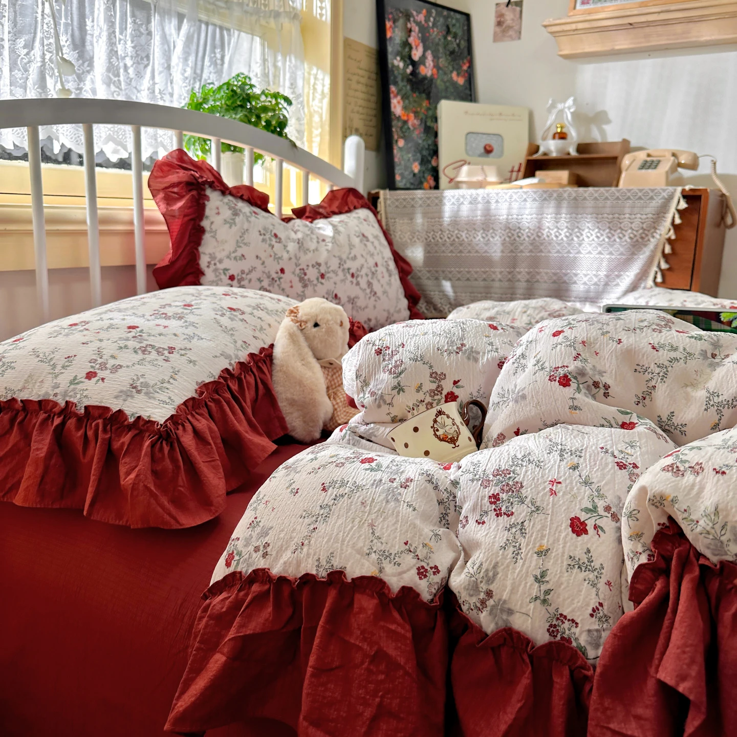 French Vintage Aesthetic Beddi - Aesthetic Floral Duvet Cover review and price