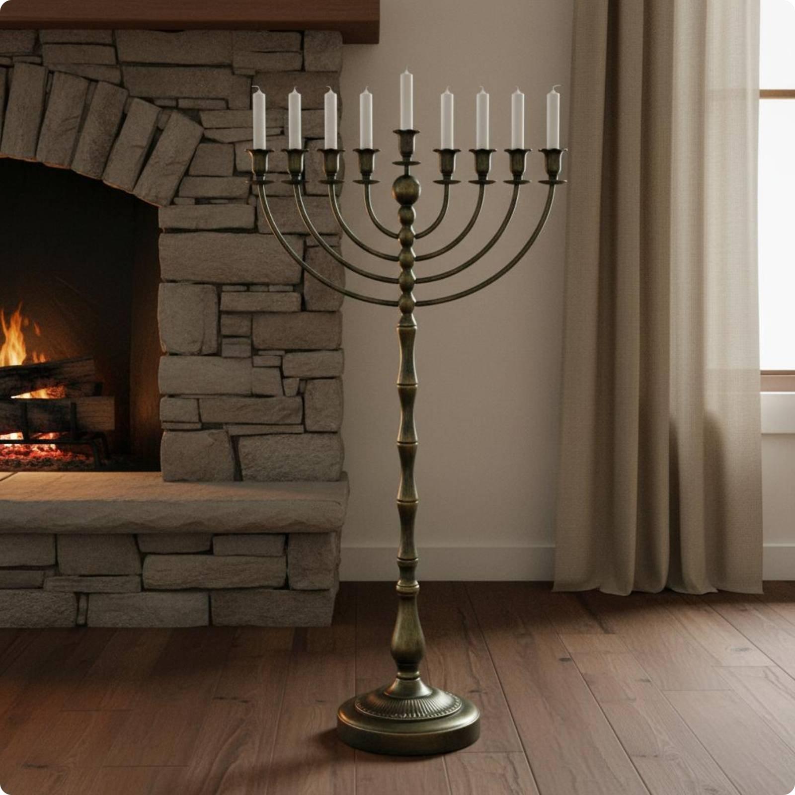 Antique Bronze Menorah Stand M - Home Decor review and price