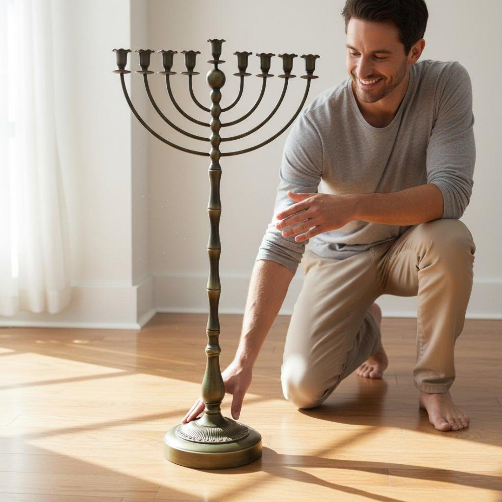 Antique Bronze Menorah Stand M - Home Decor review and price