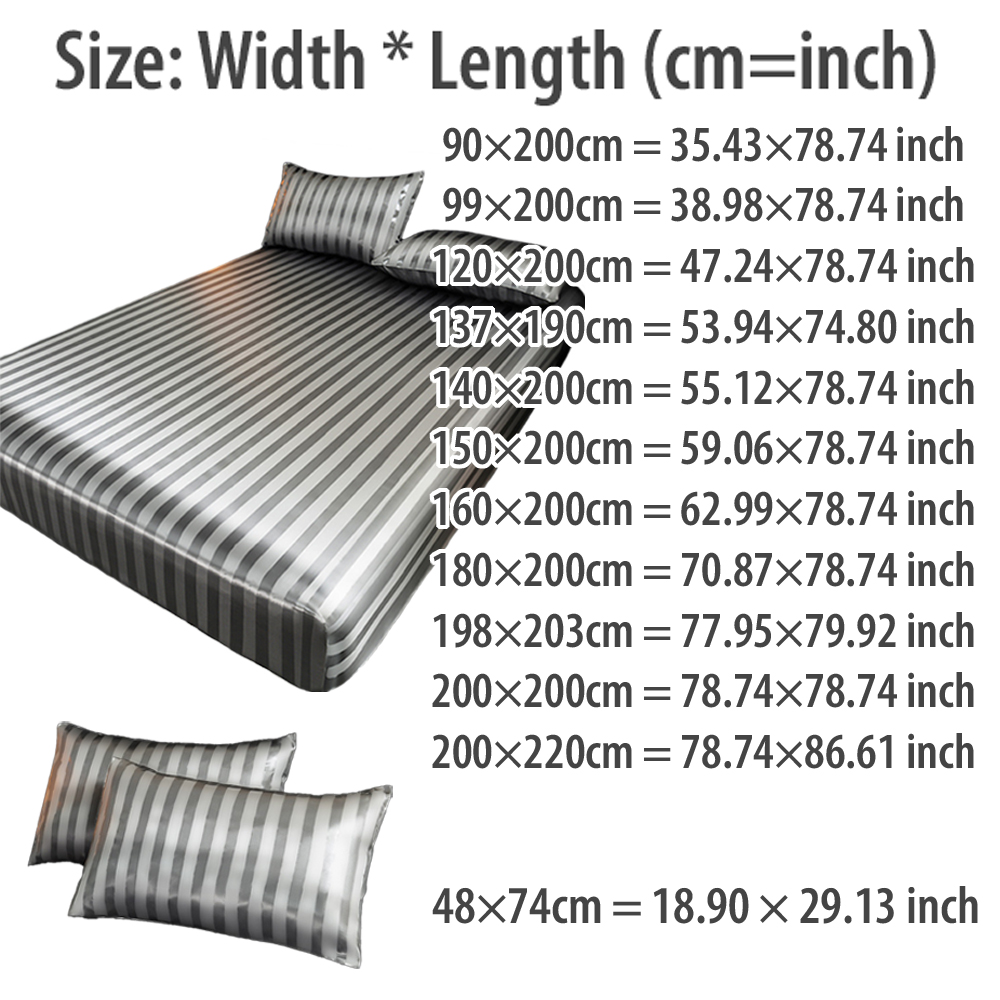 NEW Striped Bed Sheet, Mattres - Fitted Bed Sheets Deep Pocket review and price