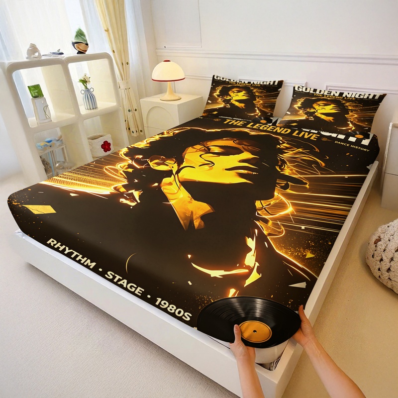 Pop Icon Michael Jackson Fitte - Fitted Bed Sheets Deep Pocket review and price