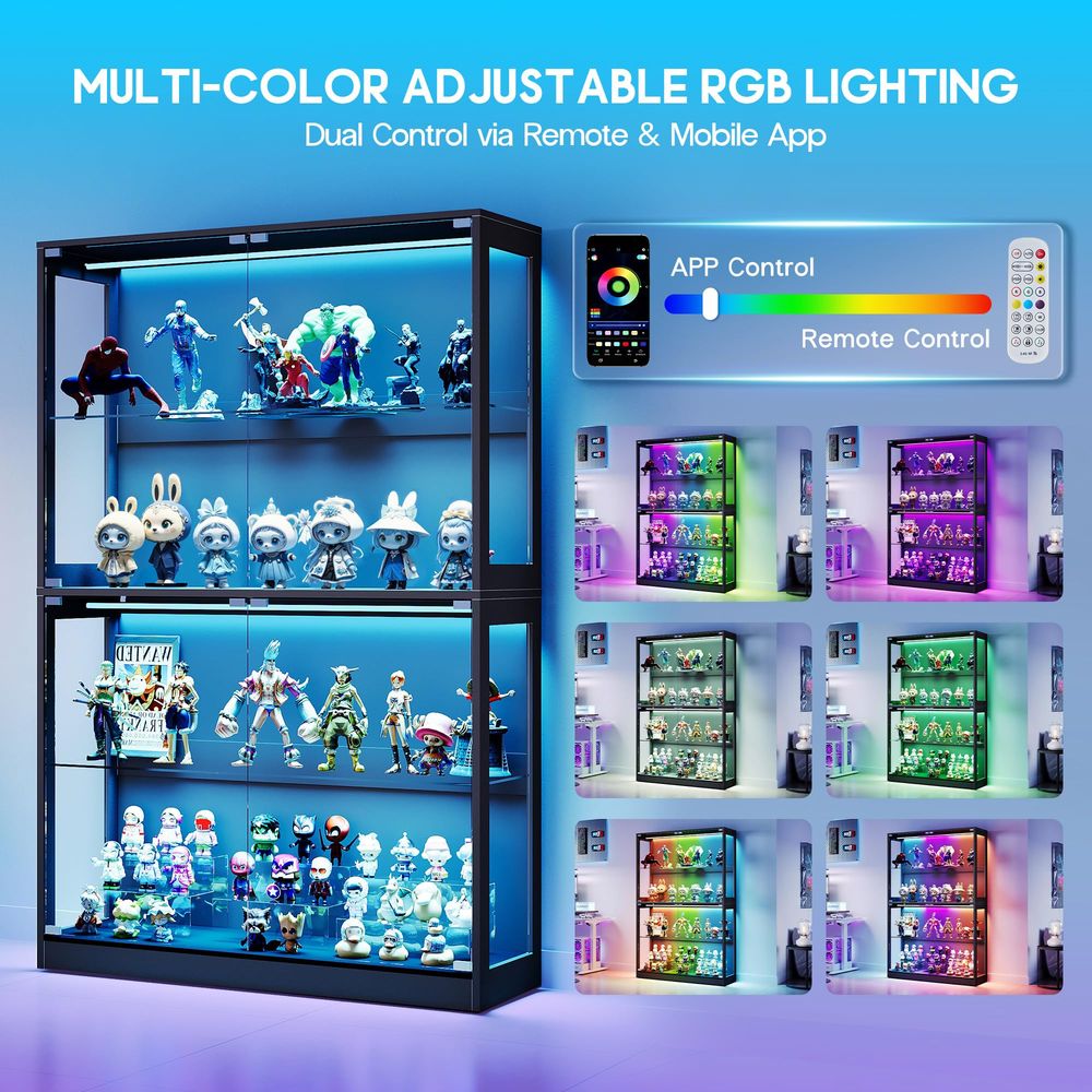 Cabinet with LED Light Strips, - Lighting review and price
