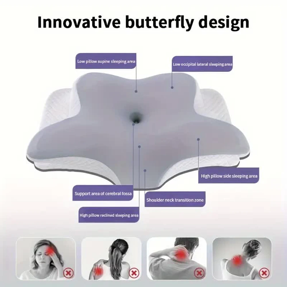 Memory Foam Pillows Butterfly  - Memory Foam Orthopedic Pillow Neck Pain review and price