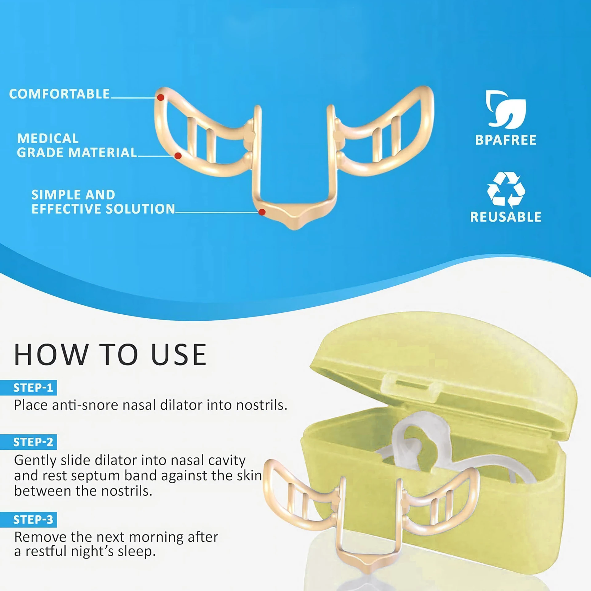 Anti Snore Nasal Dilator Stop  - Anti Snore Contour Pillow review and price