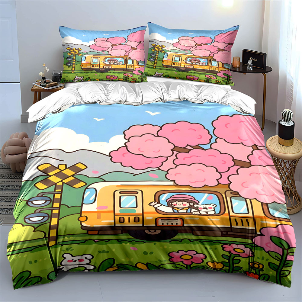 Blooming Cherry Blossoms and Y - Duvet Cover Sets With Zipper review and price