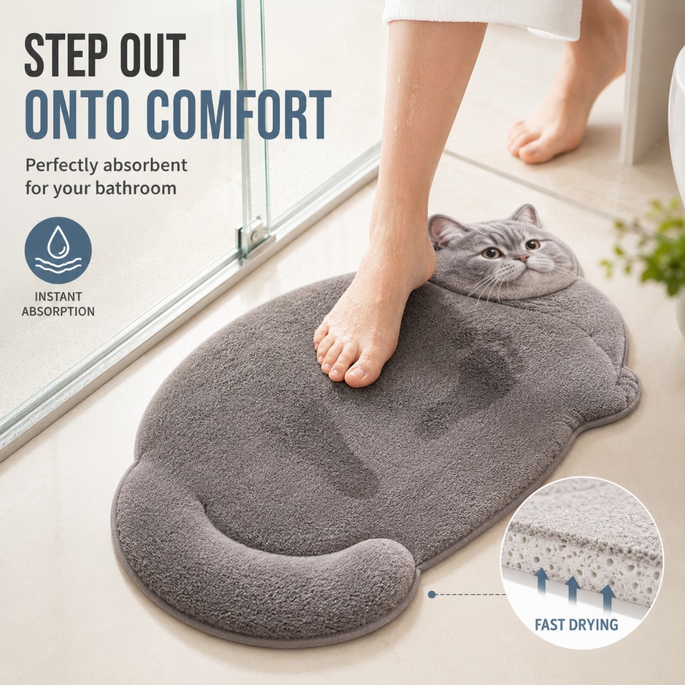 Quick Dry Diatomite Bath Mat 3 - Quick Dry Diatomite Bath Mat review and price