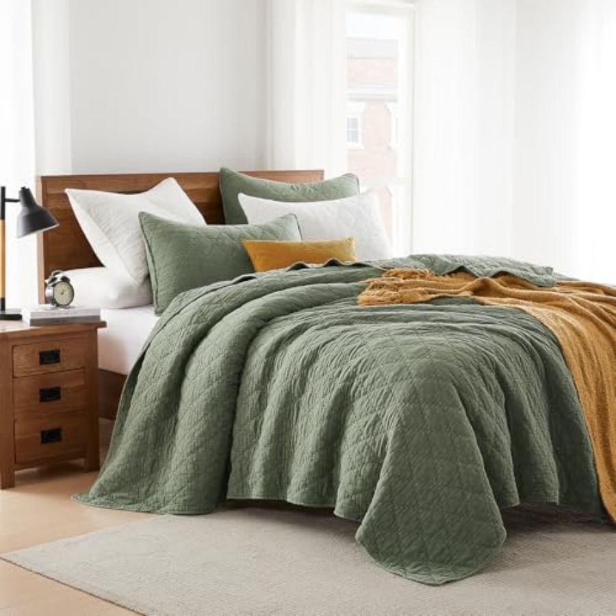 Size Quilt Set Muslin Cotton S - Muslin Cotton Bedspread review and price