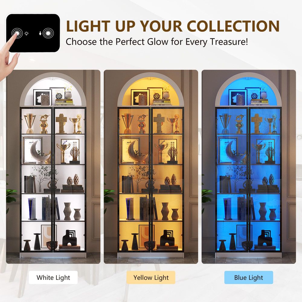 Display Cabinet with Doors and - Lighting review and price