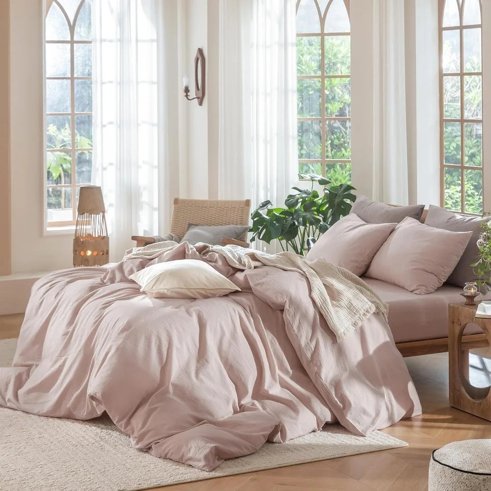 Duvet Cover Set 100% Washed Co - Duvet Cover Sets With Zipper review and price
