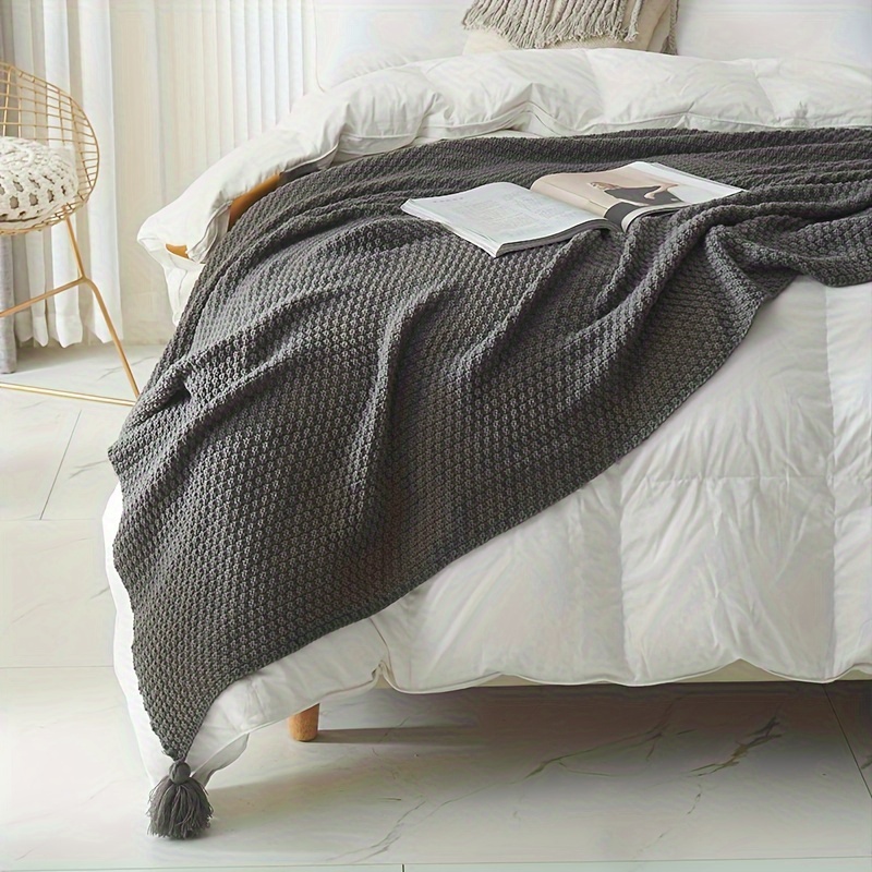 Boho Knitted Throw Blanket Dec - Boho Throw Blanket Fringe review and price