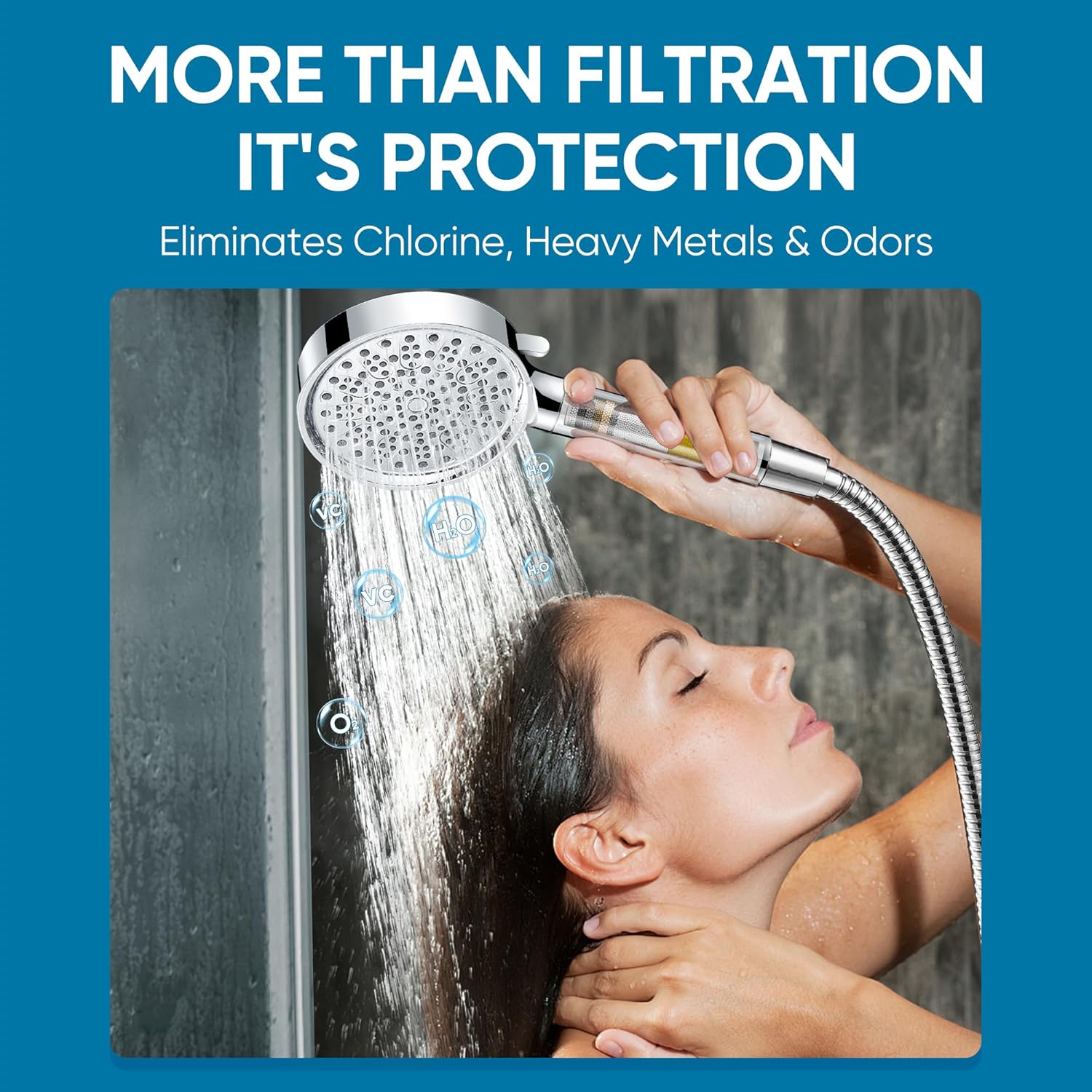 Filtered Shower Head with Hand - High Pressure Shower Head Handheld review and price