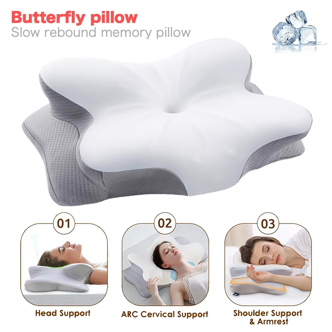 Ergonomic Orthopedic Memory Fo - Memory Foam Orthopedic Pillow Neck Pain review and price