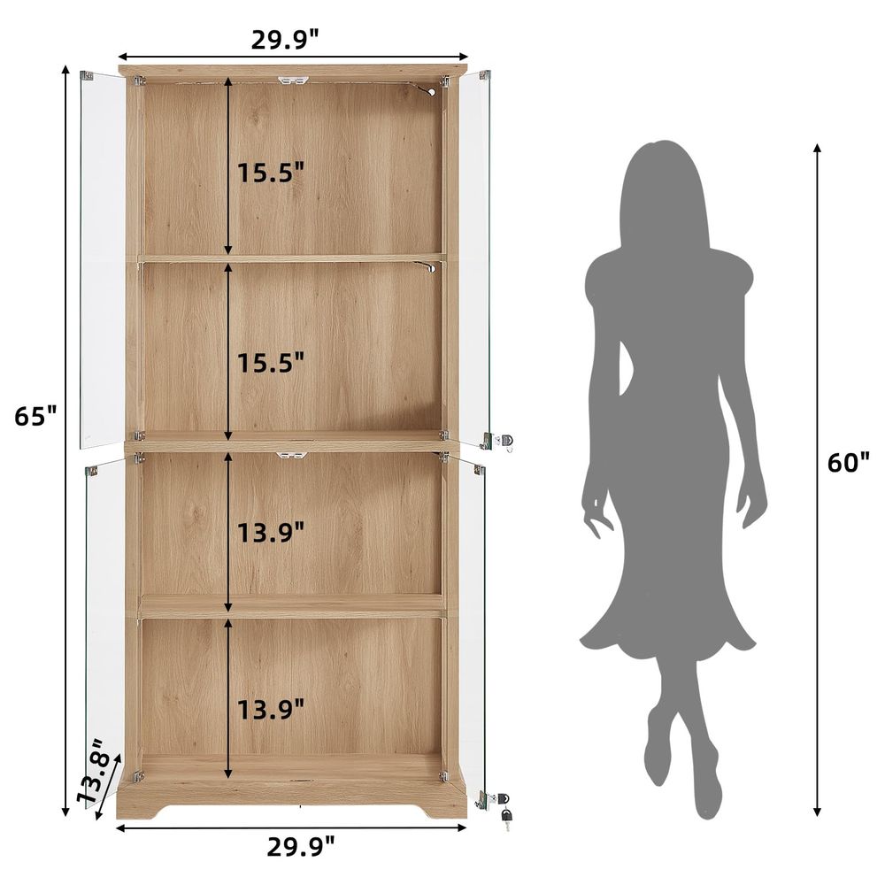 Farmhouse Glass Display Cabine - Lighting review and price