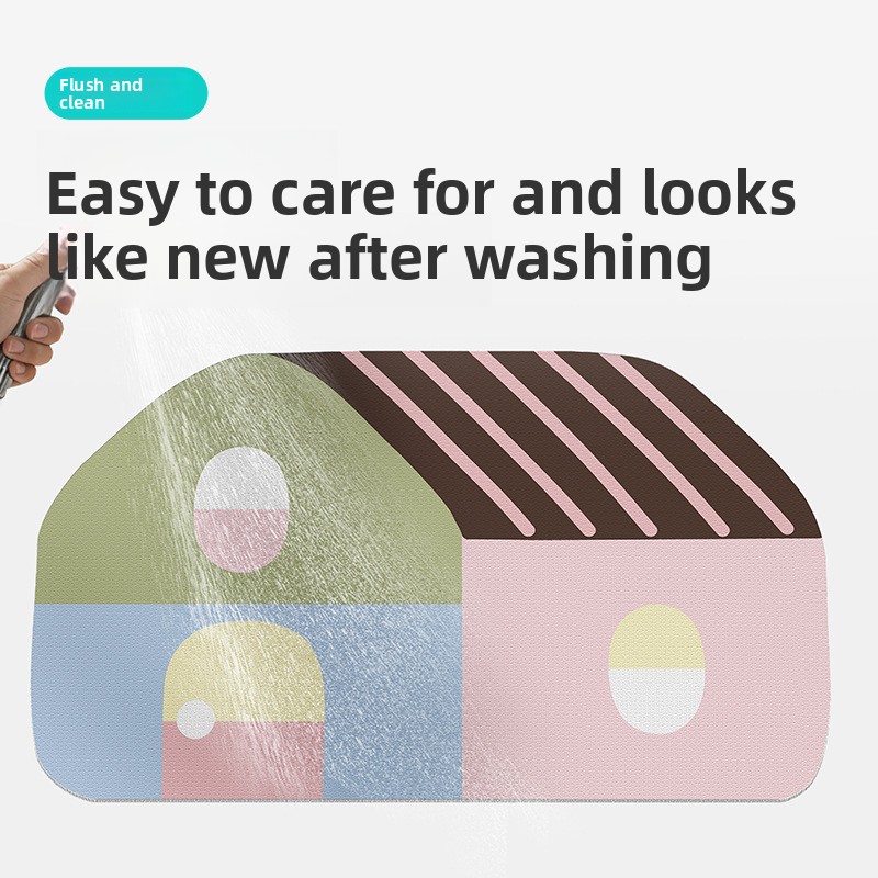 House Shape Soft Diatomite Bat - Quick Dry Diatomite Bath Mat review and price