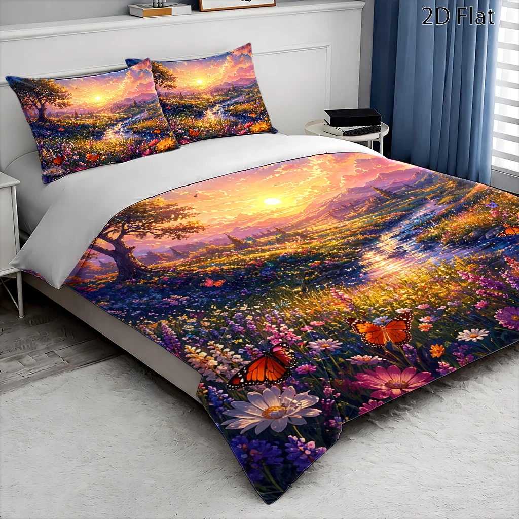 3Pc Dreamy Natural Scenery Duv - Duvet Cover Sets With Zipper review and price