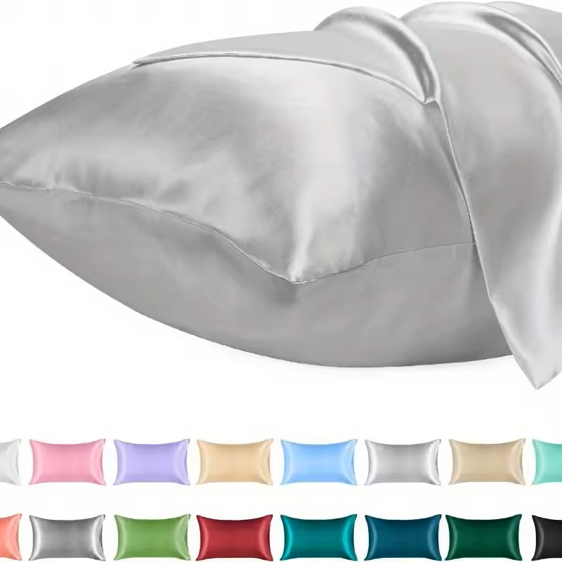 1PC Satin Pillowcase for Hair  - Satin Silk Pillowcase Hair Skin review and price