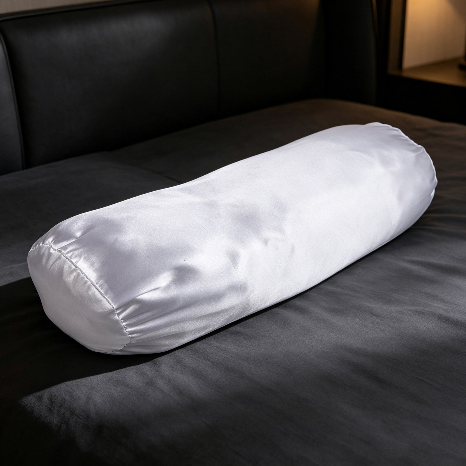 White Satin Neck Roll Pillow C - Satin Silk Pillowcase Hair Skin review and price