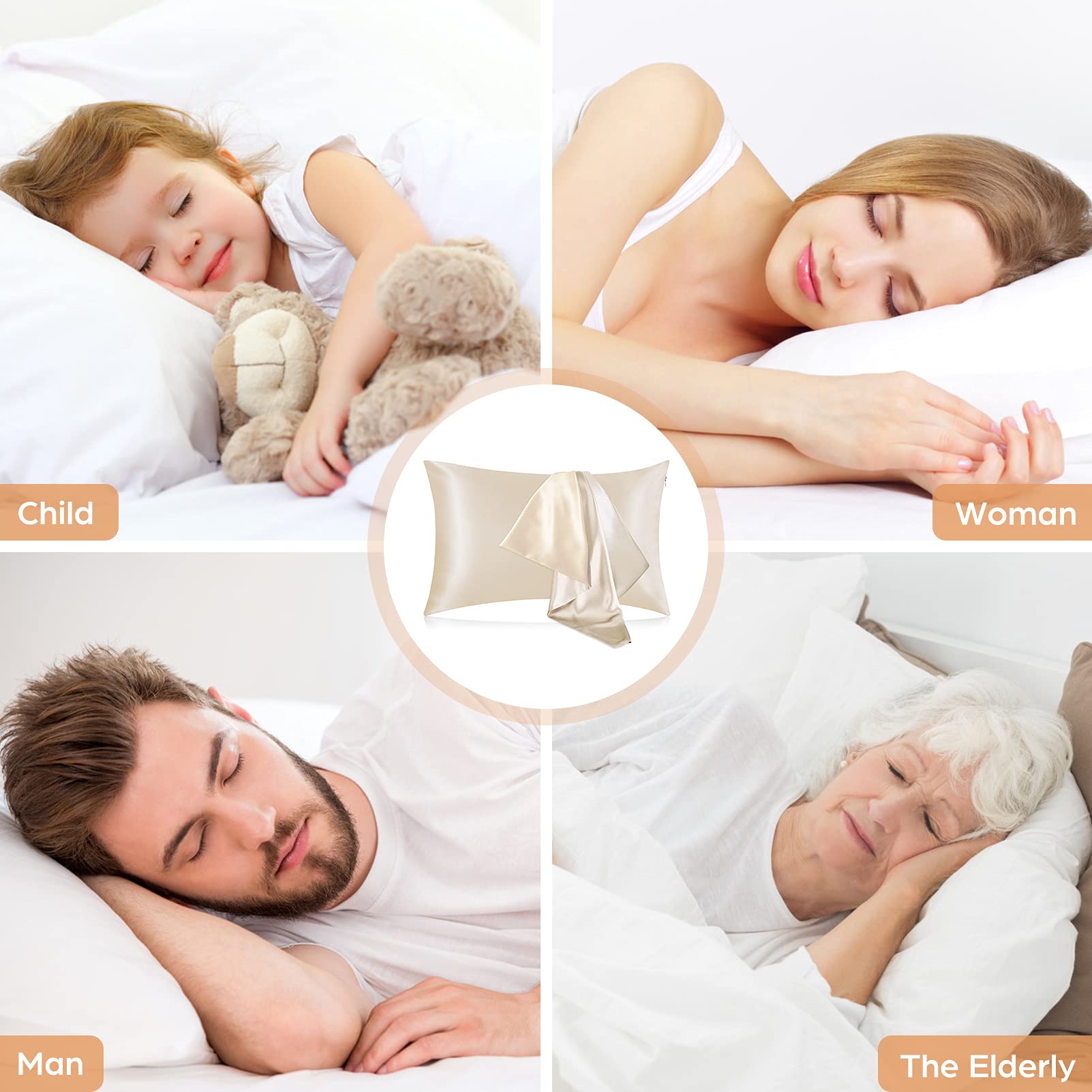 Satin Pillowcases Hair Skin Fr - Satin Silk Pillowcase Hair Skin review and price