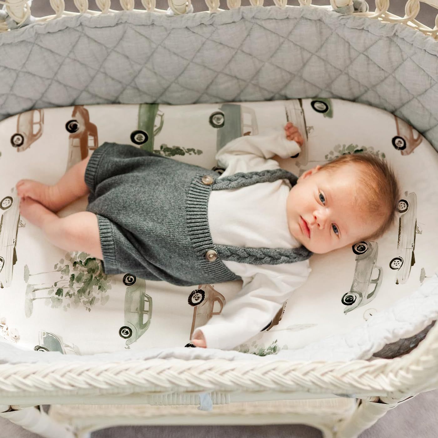 2PCS Baby Bassinet Sheet Musli - Muslin Cotton Bedspread review and price