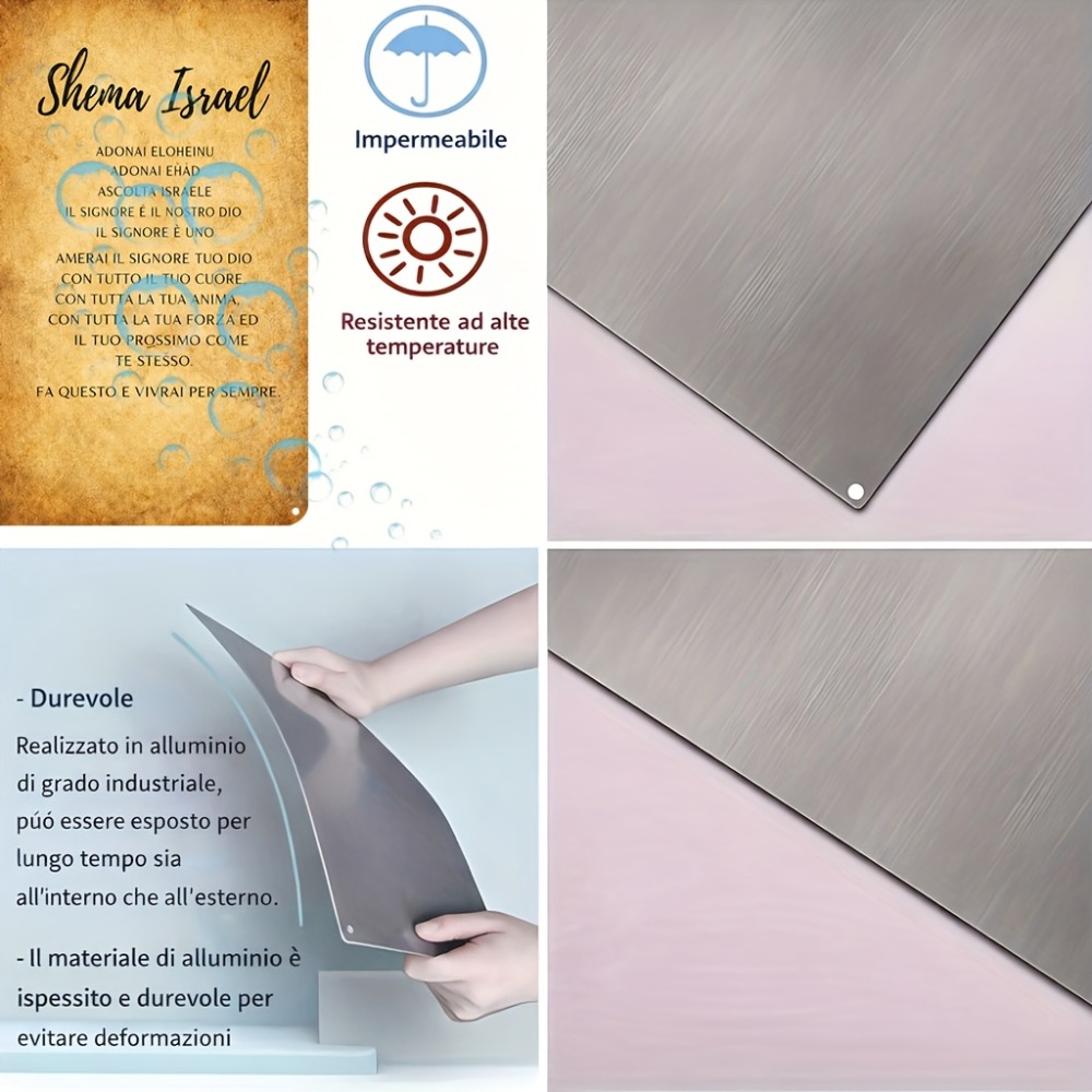 CIFBUY  Hebrew Scripture Alumi - Home Decor review and price